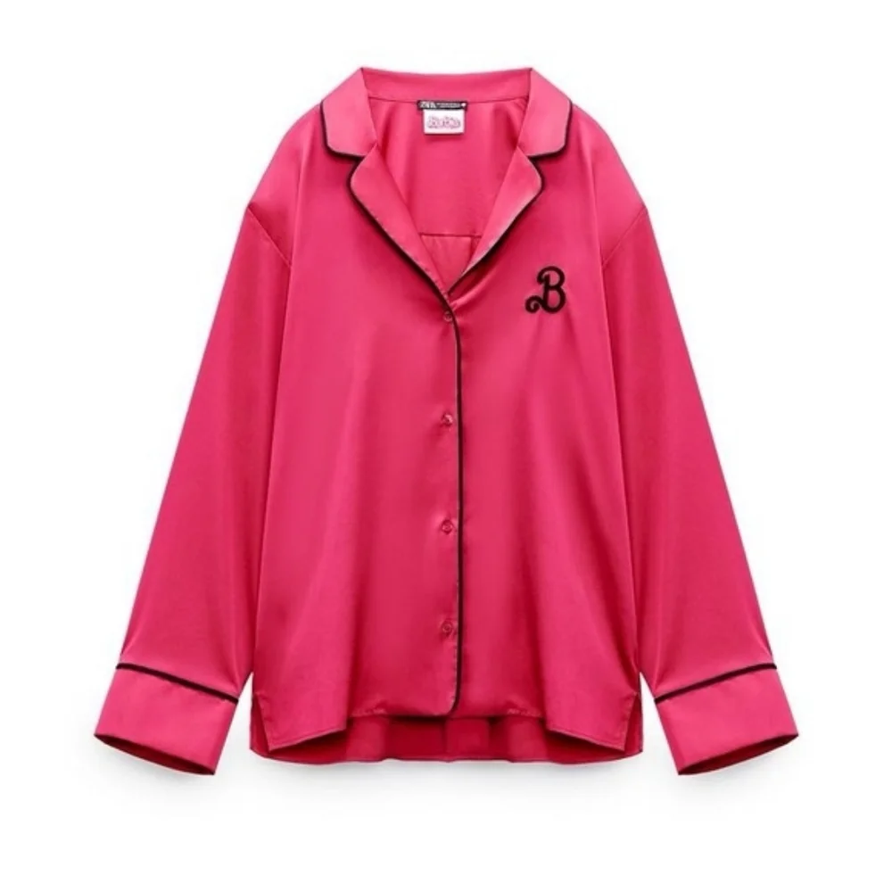 ZARA X BARBIE™ THE MOVIE WARNERBROS SATIN EFFECT SHIRT Only